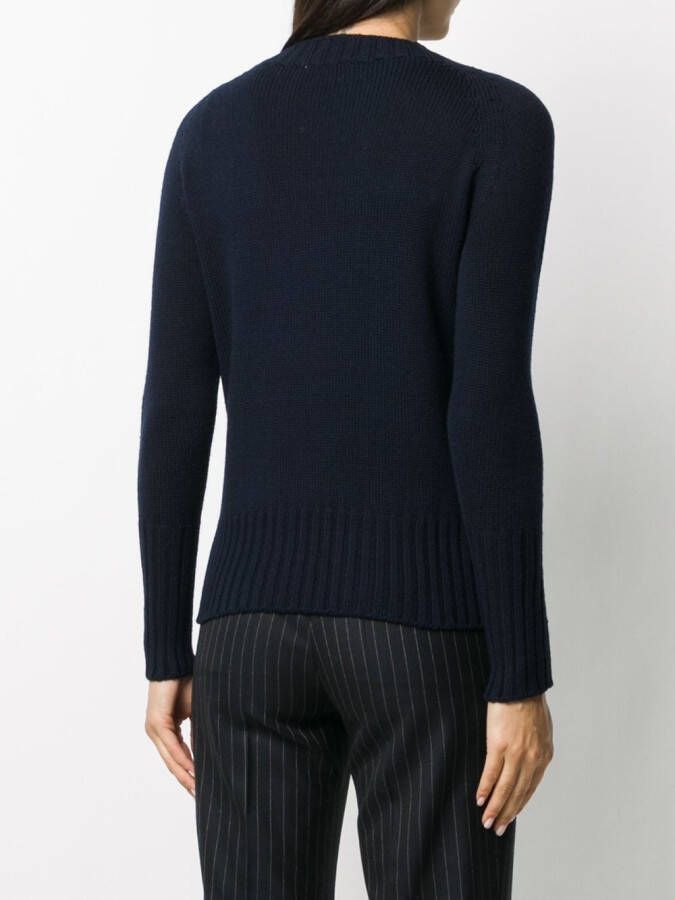 Drumohr Trui met ronde hals Blauw