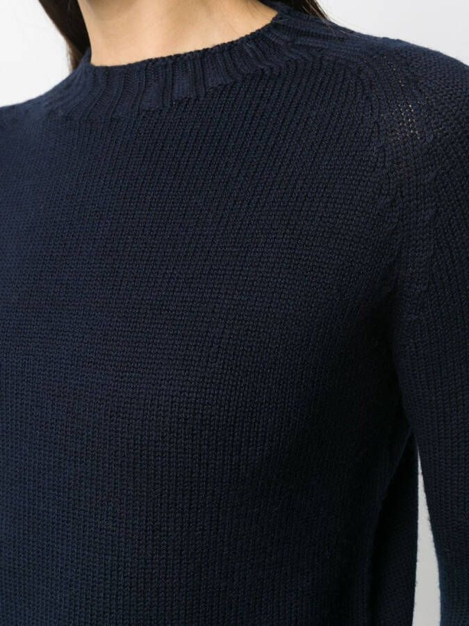 Drumohr Trui met ronde hals Blauw