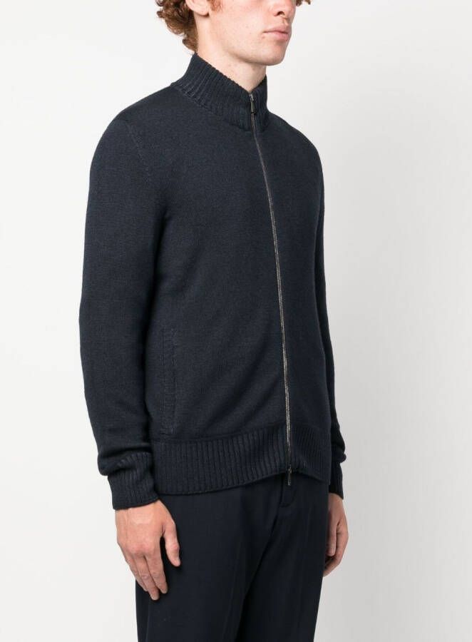 Drumohr Vest met rits Blauw