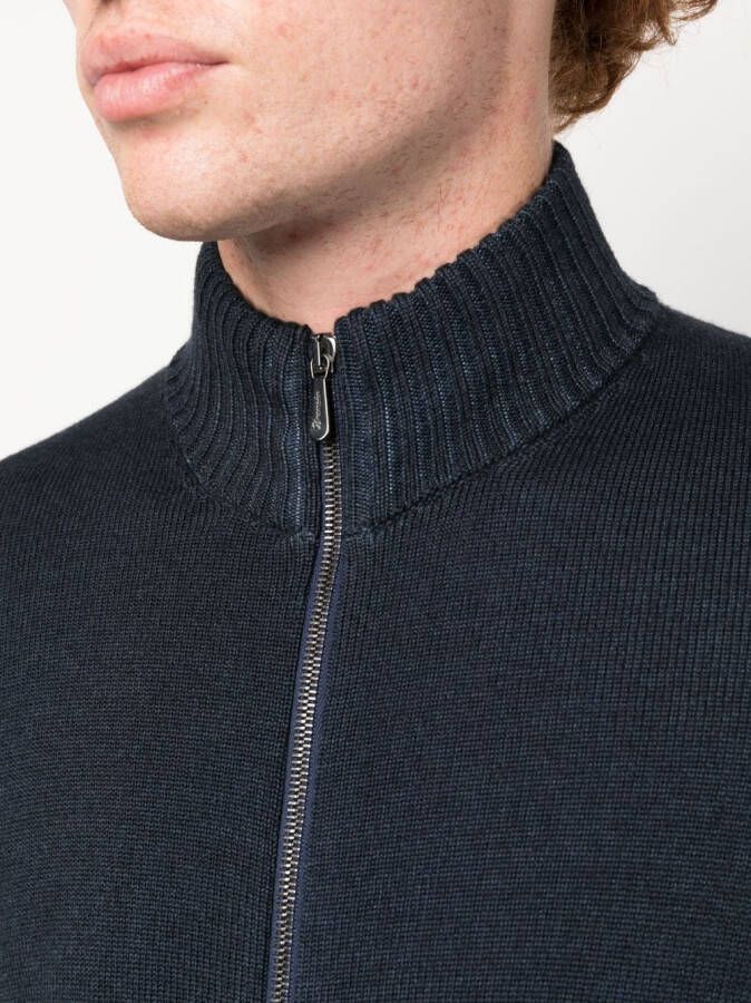 Drumohr Vest met rits Blauw