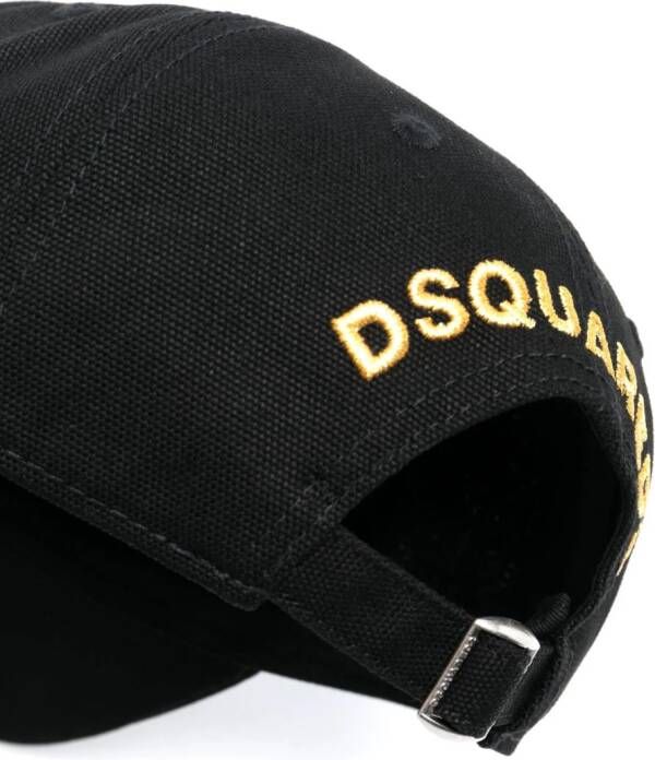 DSQUARED2 24-7 Star katoenen pet Zwart