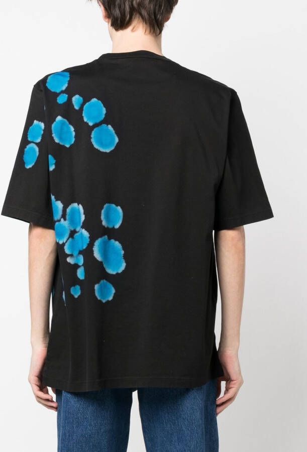 DSQUARED2 T-shirt met abstracte print Zwart