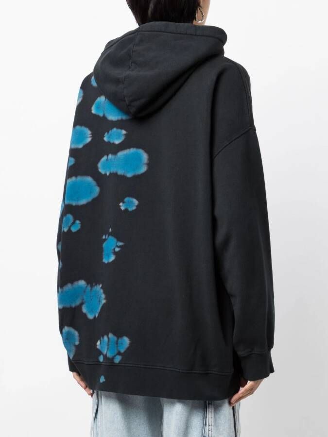 DSQUARED2 Asymmetrische hoodie Zwart