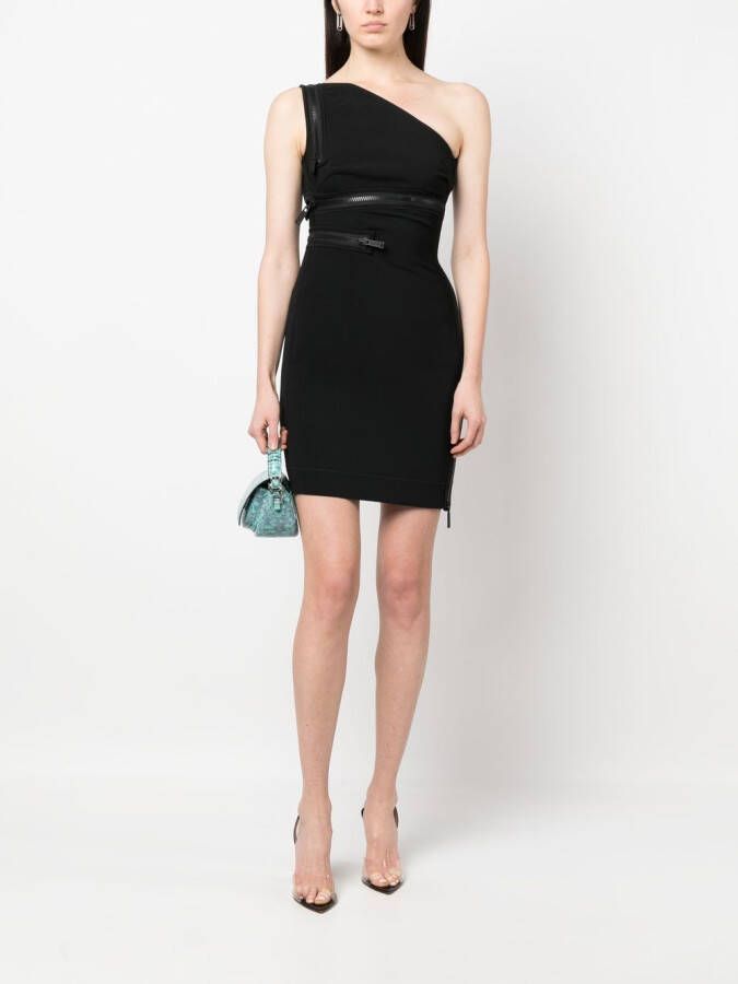 Dsquared2 Asymmetrische mini-jurk Zwart