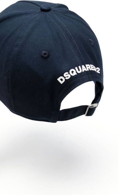 Dsquared2 Honkbalpet met geborduurd logo Blauw