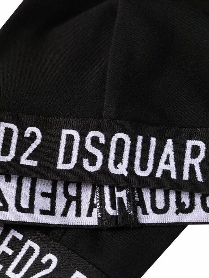 Dsquared2 Bh met logo taille Zwart