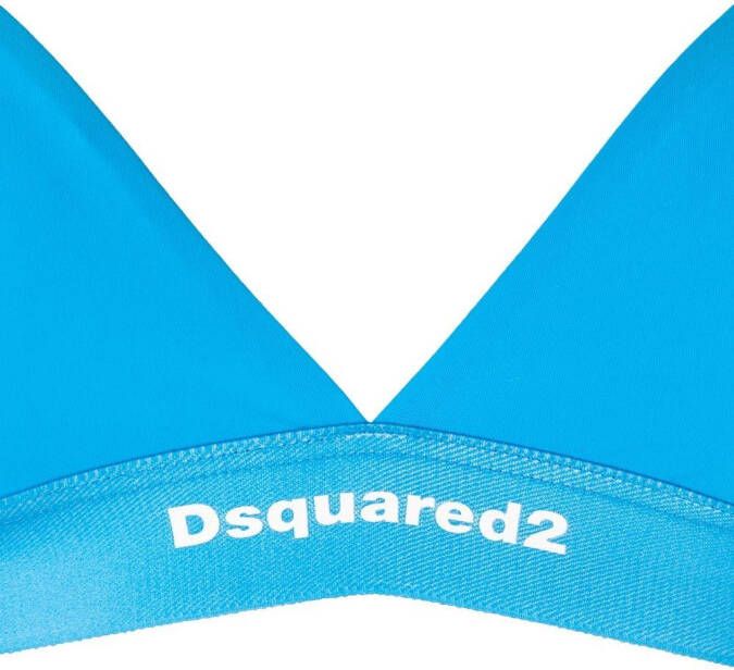 Dsquared2 Bh met logoband Blauw