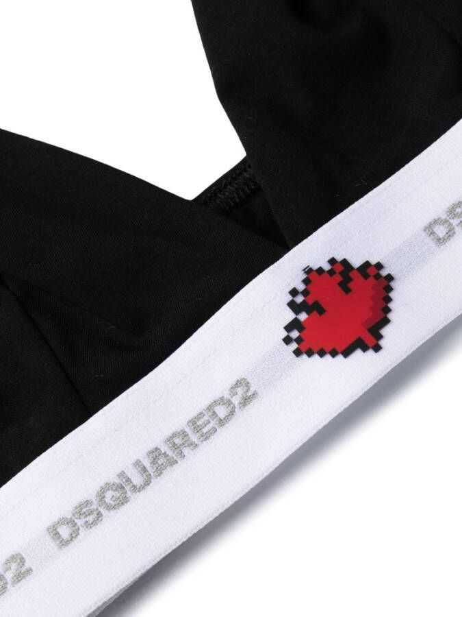 Dsquared2 Bh met logoband Zwart
