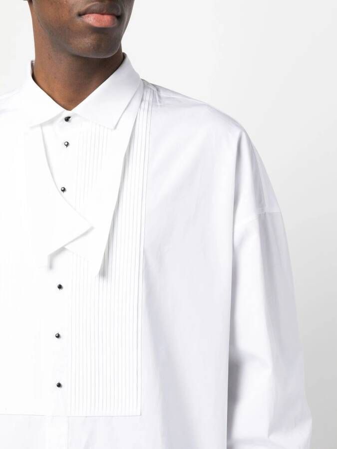 Dsquared2 bib-style buttoned shirt Wit