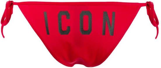 DSQUARED2 Bikinibroekje met strikjes Rood
