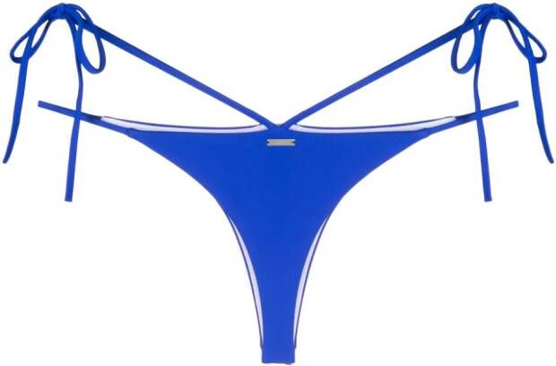 Dsquared2 Bikinislip met gestrikte taille Blauw