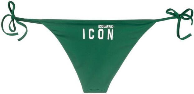 Dsquared2 Bikinislip met logoprint Groen