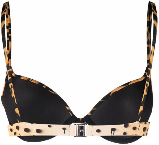 DSQUARED2 Bikinitop met luipaardprint Zwart