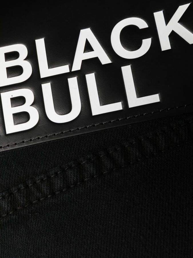 Dsquared2 Black Bull cropped jeans Zwart