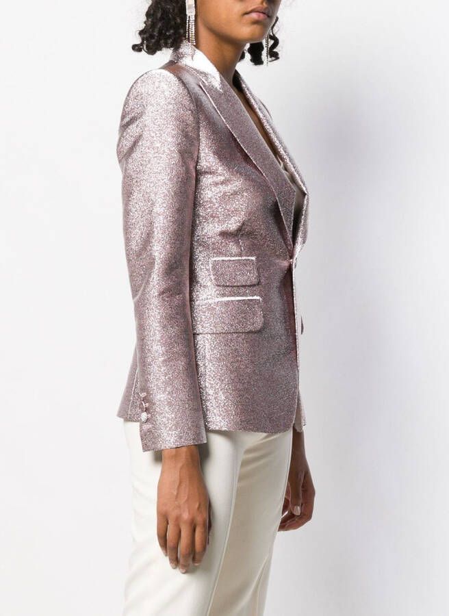 DSQUARED2 Blazer met glitter Roze