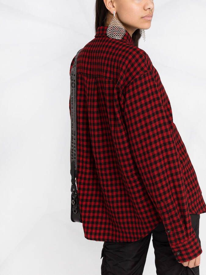 Dsquared2 Blouse met gingham ruit Rood