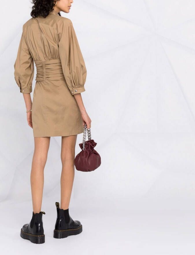Dsquared2 Blousejurk met ruches Bruin