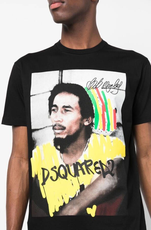 DSQUARED2 Katoenen T-shirt Zwart
