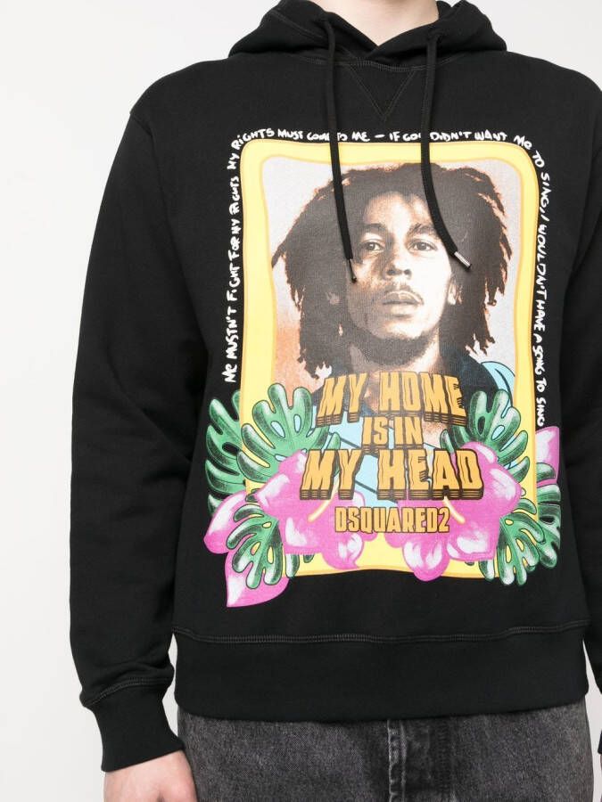 DSQUARED2 Hoodie met lange mouwen Zwart