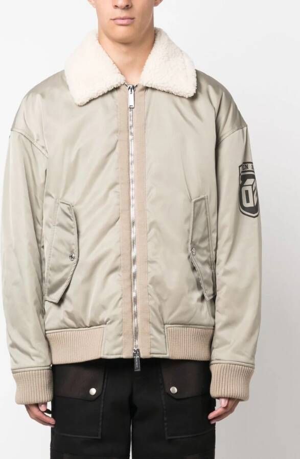 DSQUARED2 Bomberjack met logoprint Groen