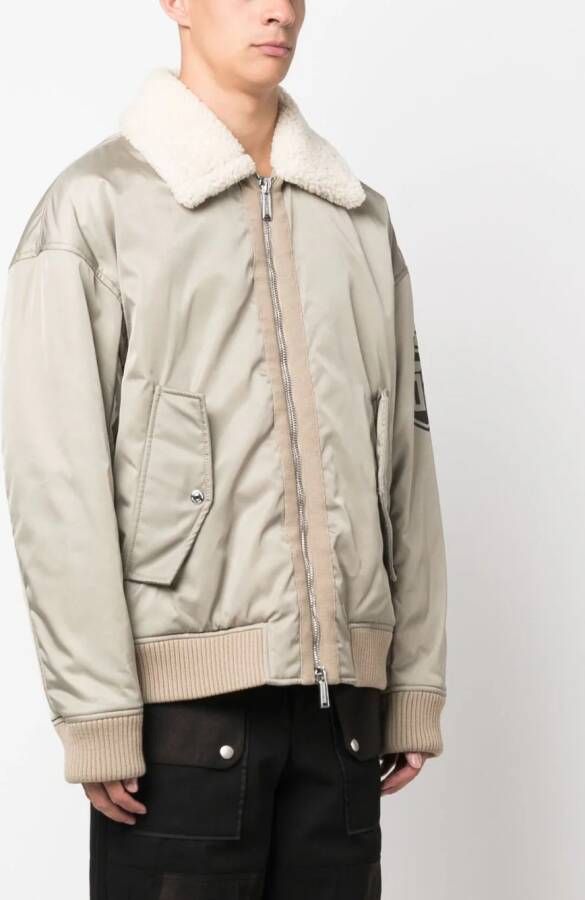 DSQUARED2 Bomberjack met logoprint Groen