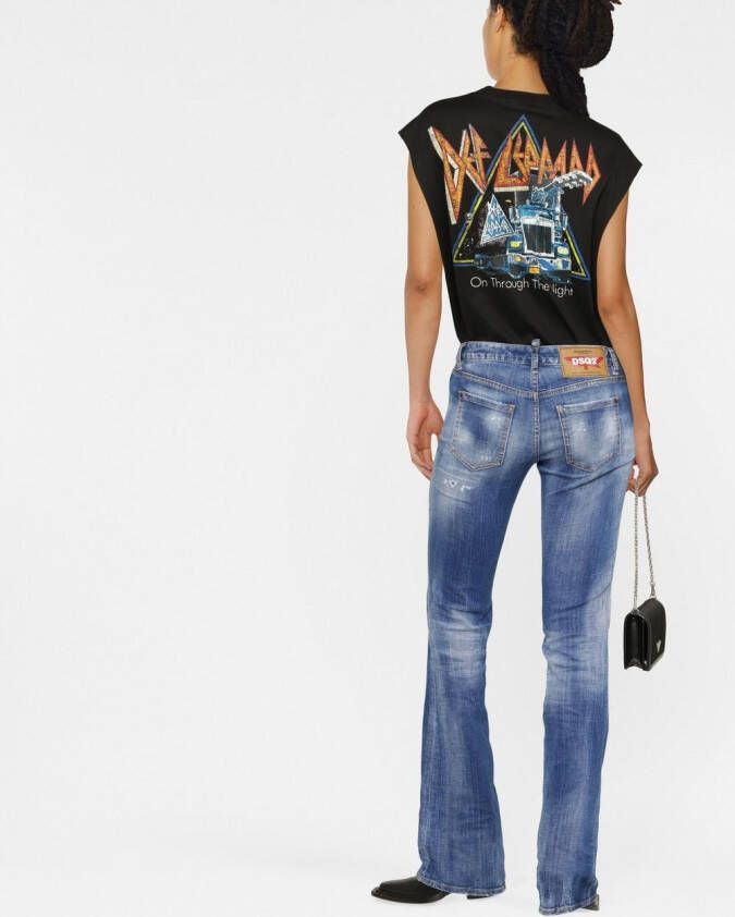 Dsquared2 Bootcut jeans Blauw