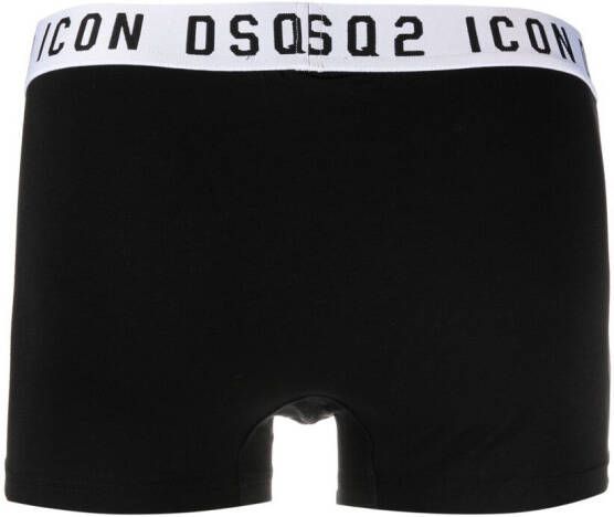 Dsquared2 Boxershorts met logo tailleband Zwart