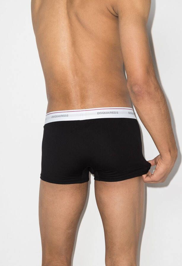 DSQUARED2 Boxershorts met logoband Zwart