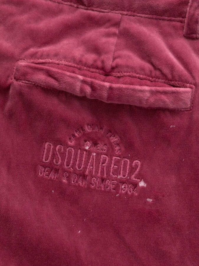 Dsquared2 Broek met geborduurd logo Roze