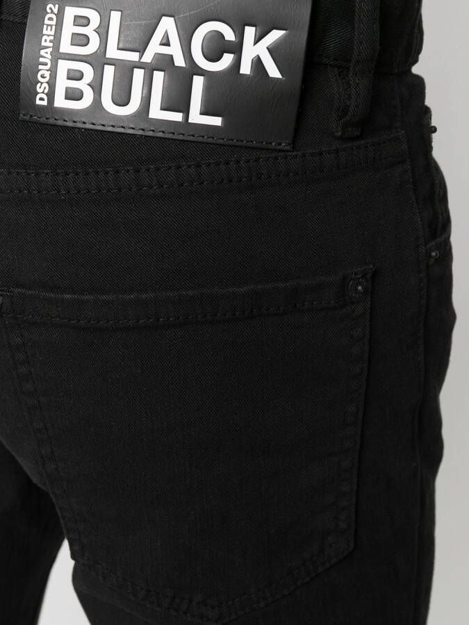 DSQUARED2 Broek met logopatch Zwart