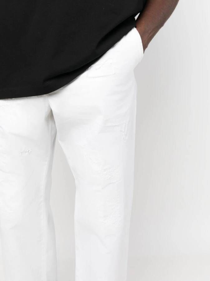 DSQUARED2 Broek met logoprint Wit