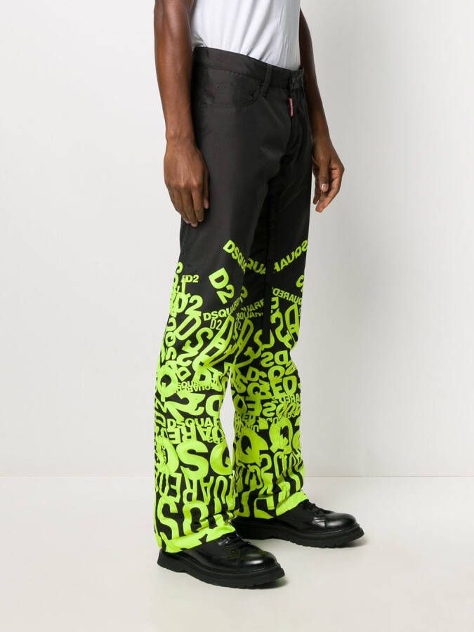 Dsquared2 Broek met logoprint Zwart