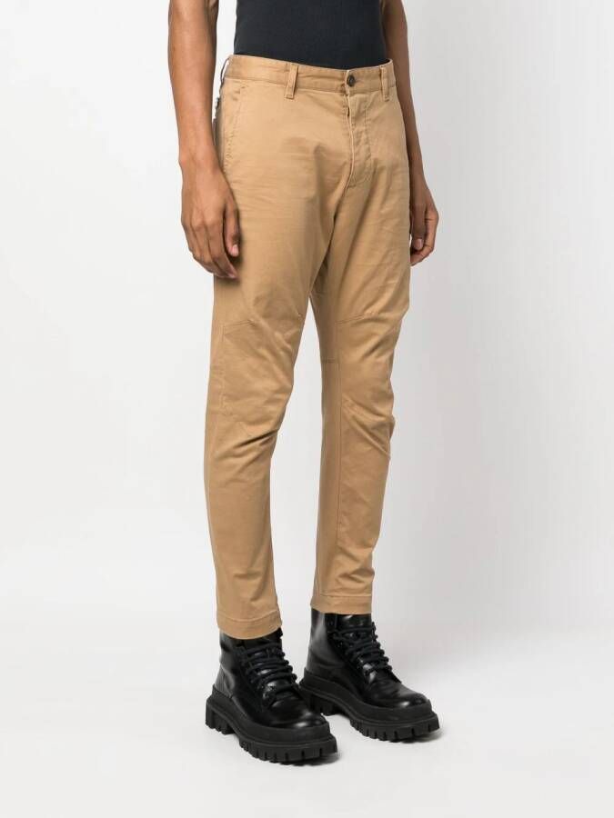 Dsquared2 Broek met toelopende pijpen Beige