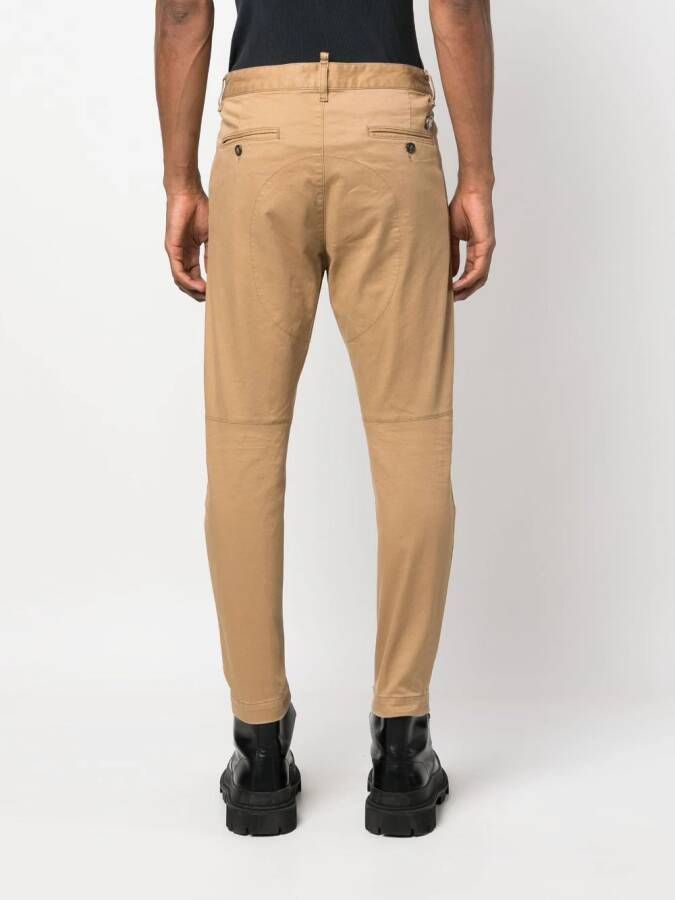 Dsquared2 Broek met toelopende pijpen Beige