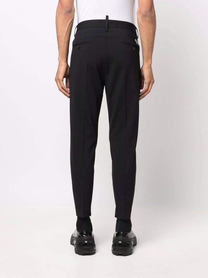 DSQUARED2 Broek met toelopende pijpen Zwart