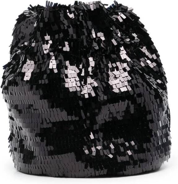 DSQUARED2 Bucket-tas verfraaid met pailletten Zwart
