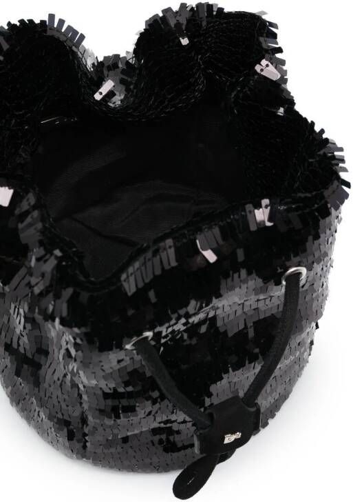 DSQUARED2 Bucket-tas verfraaid met pailletten Zwart