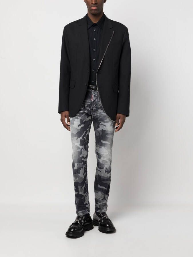 DSQUARED2 button-up cotton shirt Zwart