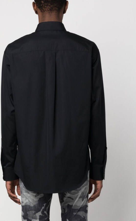 DSQUARED2 button-up cotton shirt Zwart