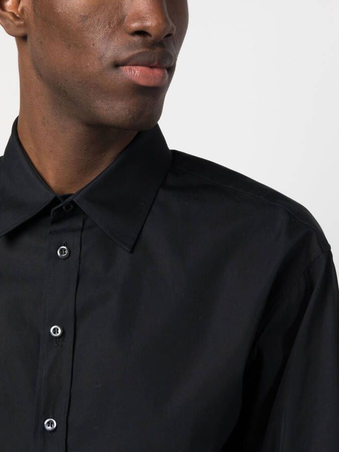 DSQUARED2 button-up cotton shirt Zwart