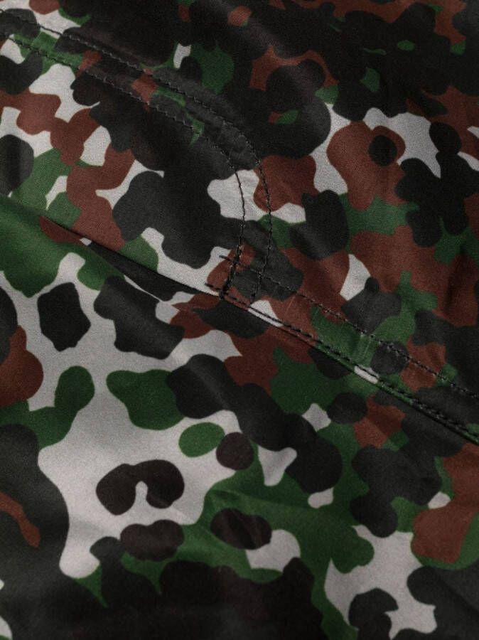 Dsquared2 Zwembroek met camouflageprint Groen