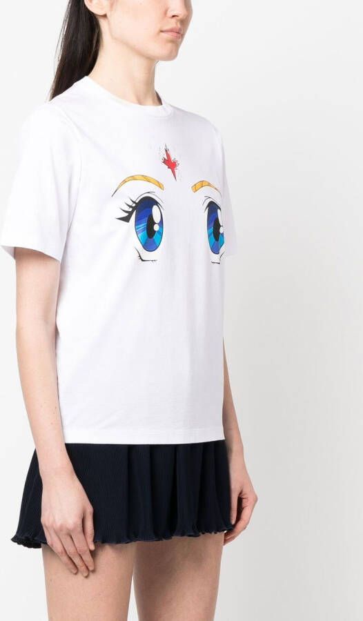 Dsquared2 cartoon-inspired print T-shirt Wit