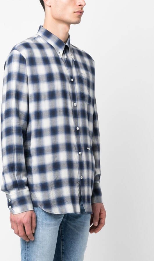 DSQUARED2 Geruit overhemd Blauw