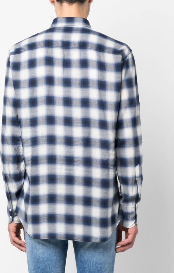 DSQUARED2 Geruit overhemd Blauw