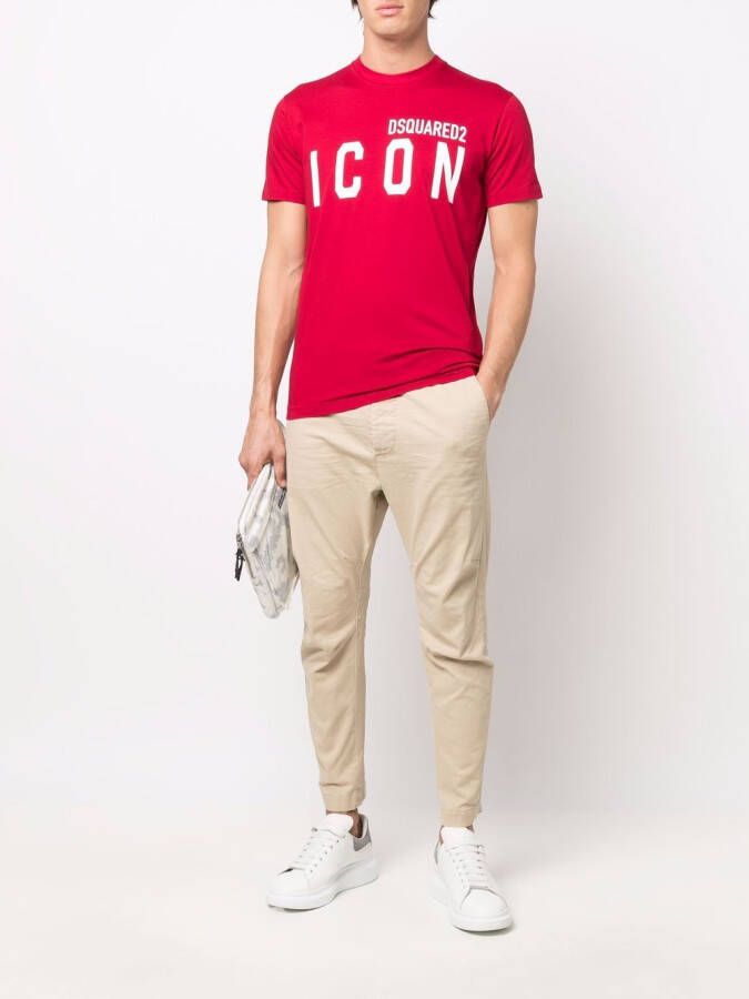 DSQUARED2 Chino met toelopende pijpen Beige