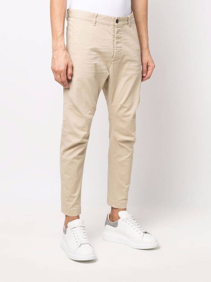 DSQUARED2 Chino met toelopende pijpen Beige