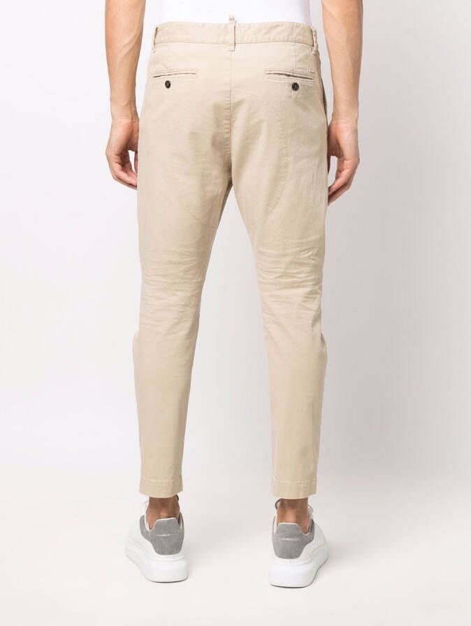 DSQUARED2 Chino met toelopende pijpen Beige