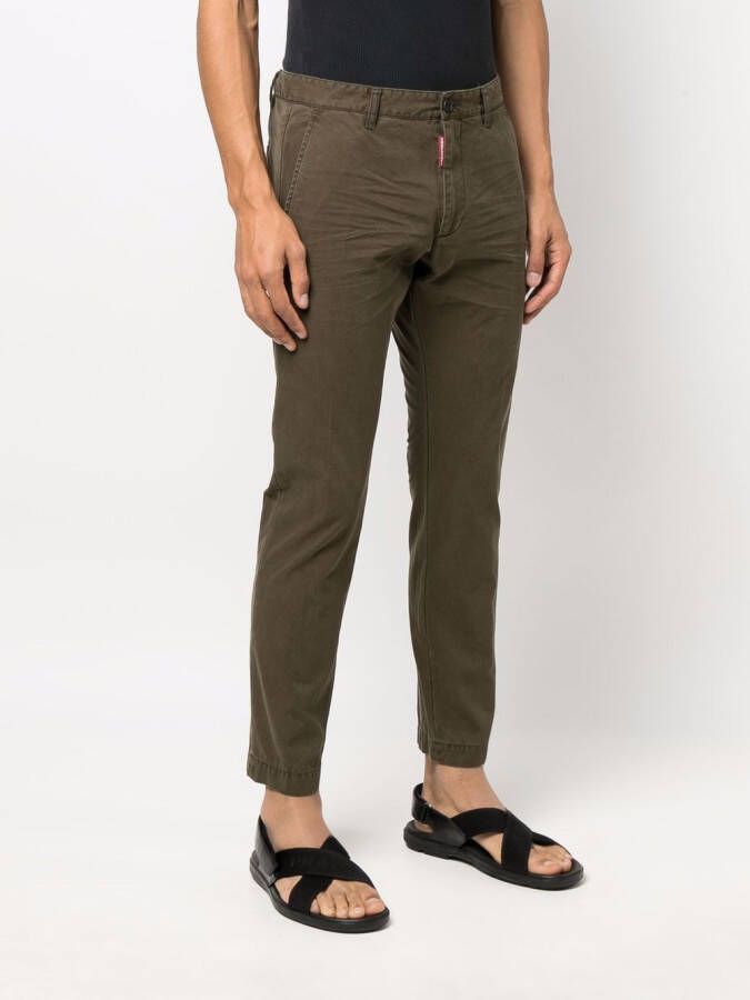 DSQUARED2 Chino met vier zakken Groen