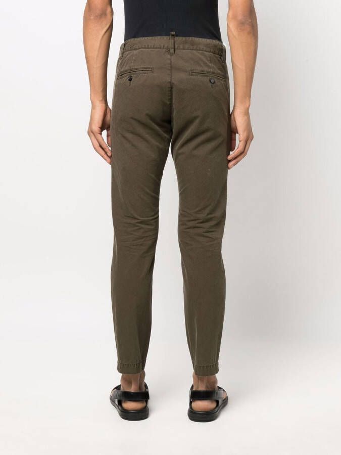 DSQUARED2 Chino met vier zakken Groen