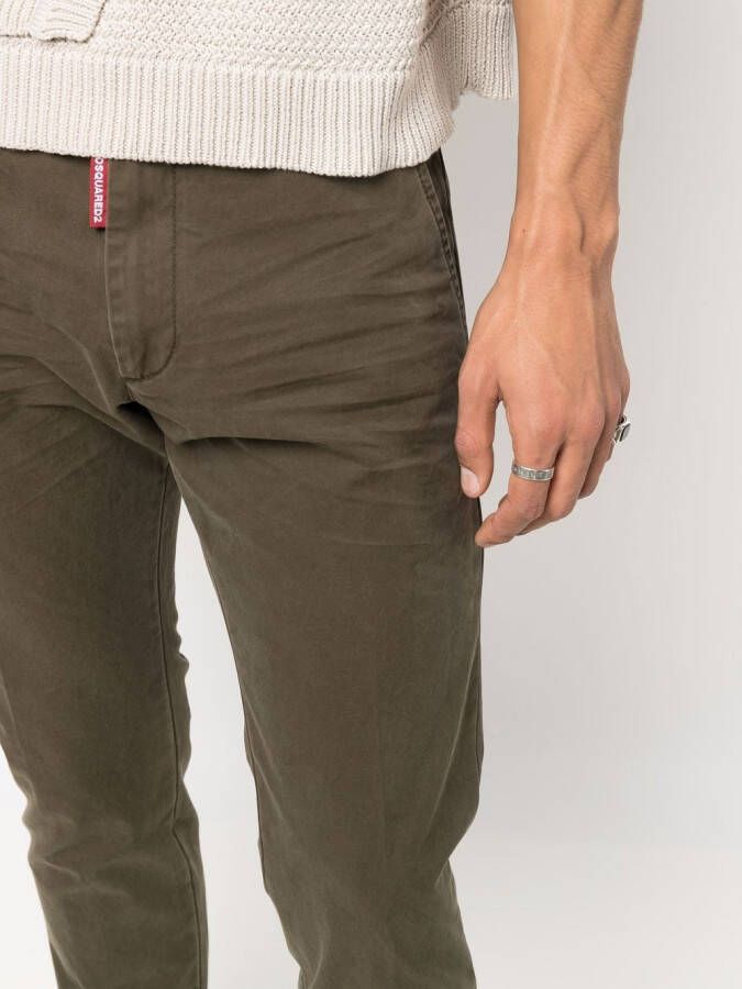 DSQUARED2 Chino met vier zakken Groen